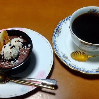 バレンタインに！ガトーショコラとコーヒー